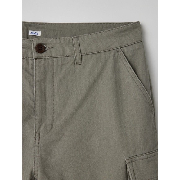 New Katin Grant Local Shorts Men Size 30 Light Gray Gret With Pockets - Picture 3 of 5